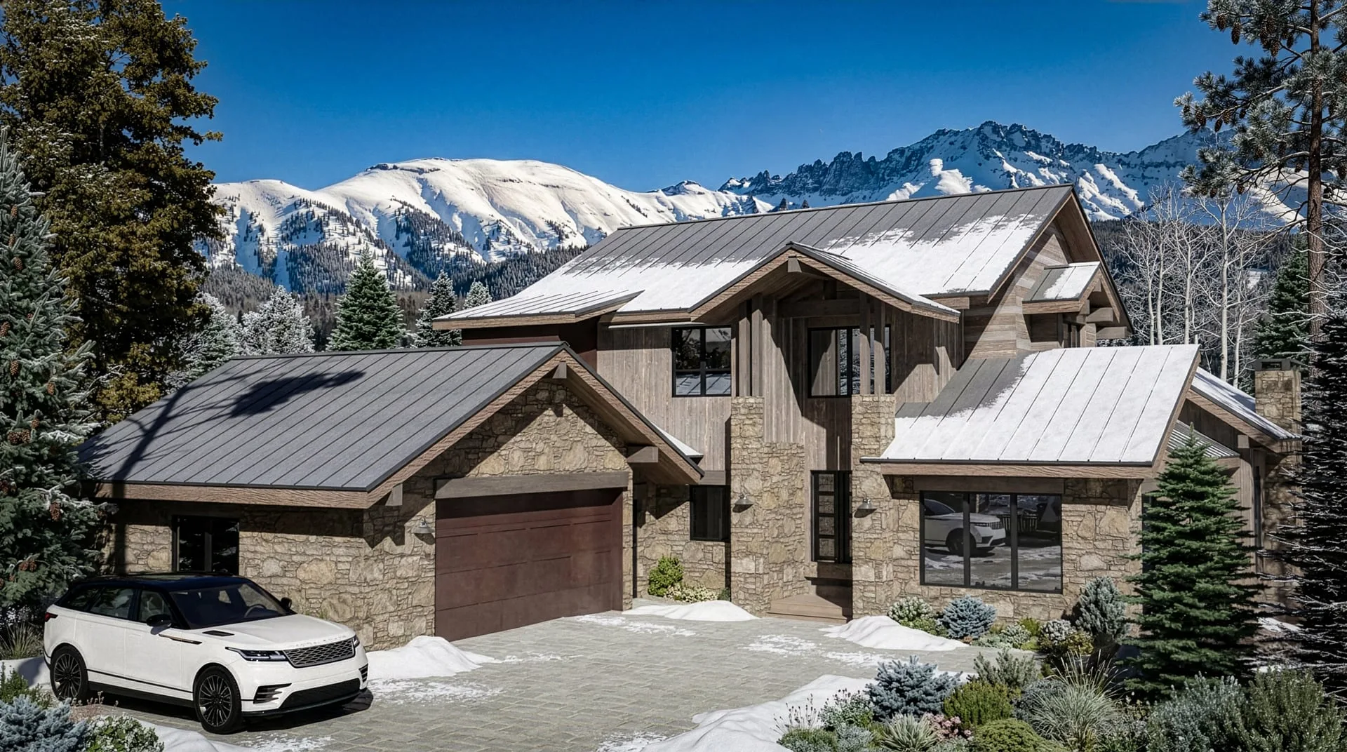Aspen residence, Telluride — exterior render