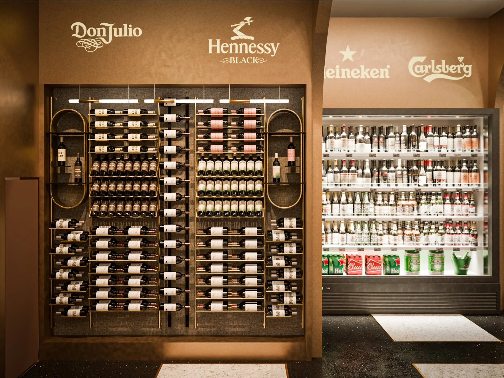 Kennedian Liquor Store — Wine Display